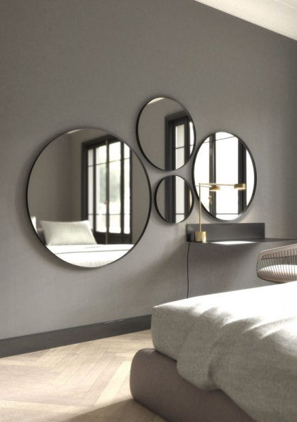 Frost Spiegel rund UNU 80cm black